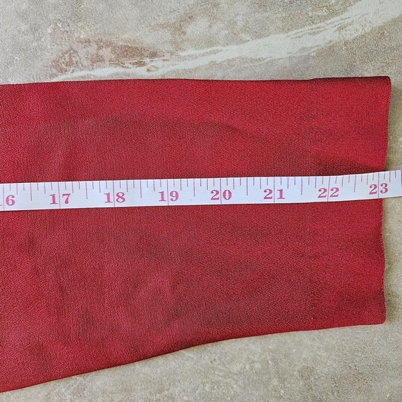 Danny & Nicole Red 1 Pc Dress Suit Size 6 Career, Church Suit Vintage 90s - Picture 15 of 15